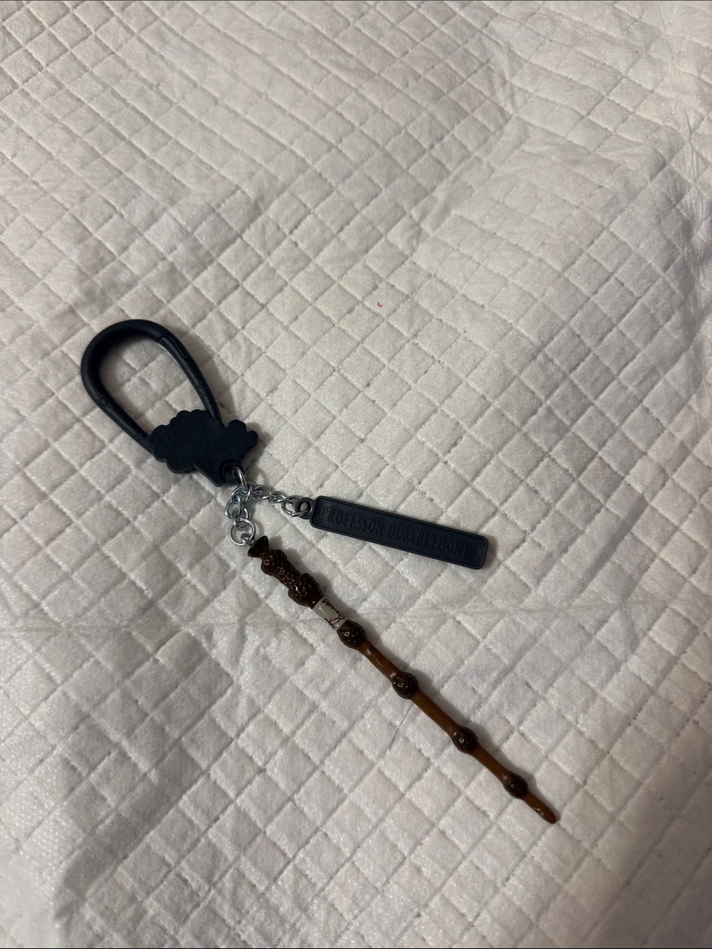 Professor Dumbledore Wand Keychain - Brown & Black